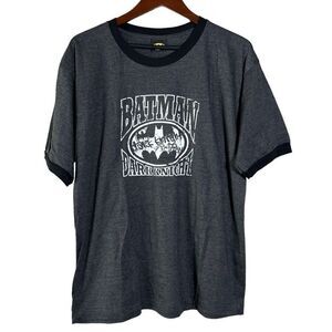 Vintage Deadstock Y2K DC Comics Batman Dark Knight Ringer T-shirt Mens L